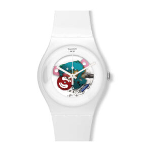 Swatch White Lacquered Wrist Watch  Gender - Machine Quartz Watch, SWISS QUARTZ WRIST WATCH Watch bracelet LEATHER WRIST WATCH For Online Watch Prices in Sri Lanka | W A DE SILVA & CO 