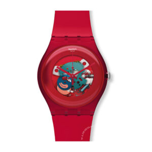 SWATCH RED LACQUERED Wrist Watch  Gender - Machine Quartz Watch, SWISS QUARTZ WRIST WATCH Watch bracelet FIBER WRIST WATCH For Online Watch Prices in Sri Lanka | W A DE SILVA & CO 