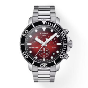 Tissot Seastar 1000 Quartz Red-Black Dial Chronograph Wrist Watch  Gender  Machine  Watch bracelet  For Online Watch Prices in Sri Lanka | W A DE SILVA & CO 