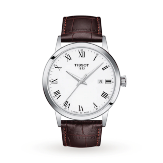 Tissot Classic Dream Leather White Dial with Date Wrist Watch  Gender  Machine  Watch bracelet  For Online Watch Prices in Sri Lanka | W A DE SILVA & CO 