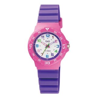 Q&Q Kids Quartz Pink Fiber Wrist Watch  Gender  Machine  Watch bracelet  For Online Watch Prices in Sri Lanka | W A DE SILVA & CO 